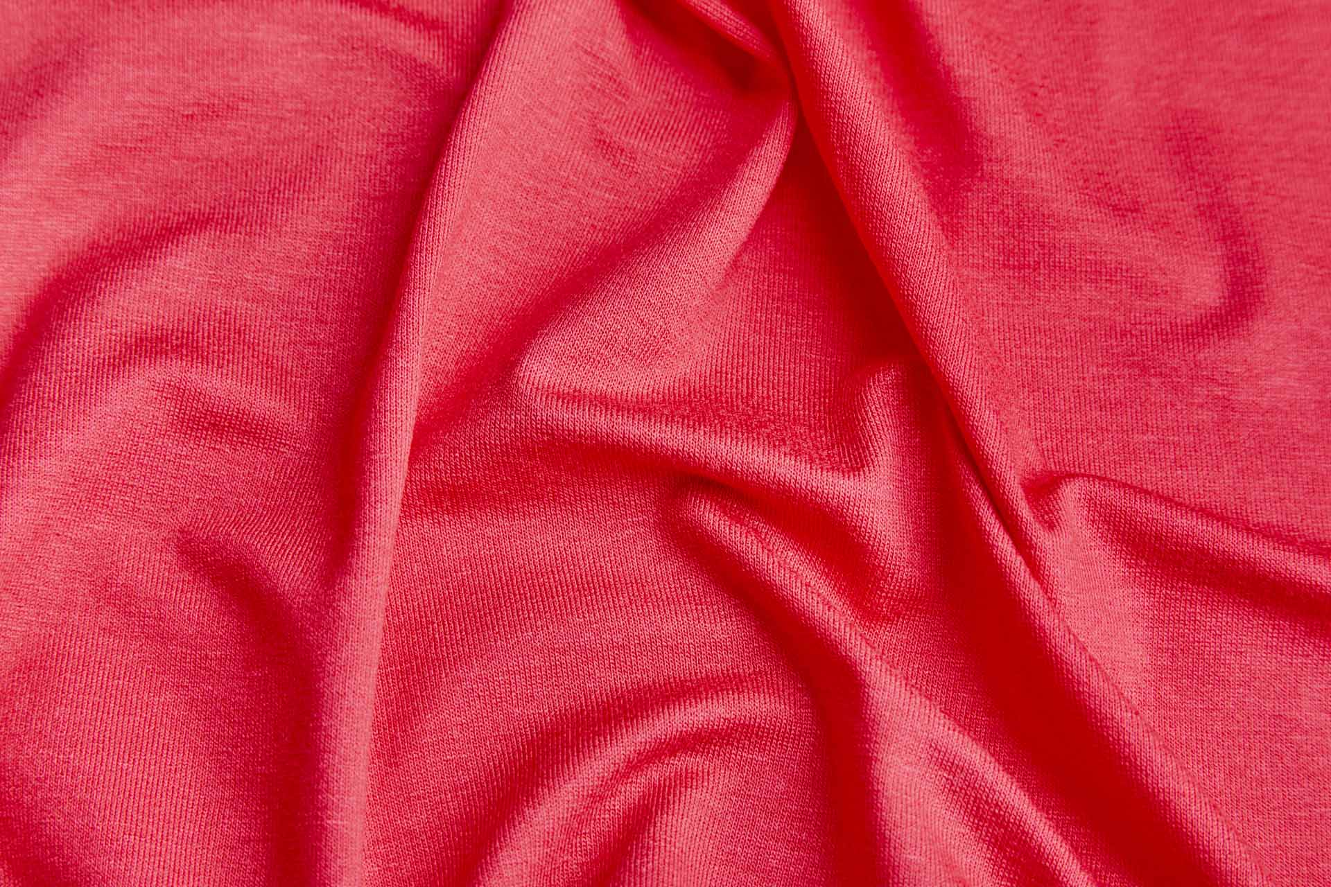 Soft Viscose Jersey - Coral - 1m Piece fabric, image 5 of 6