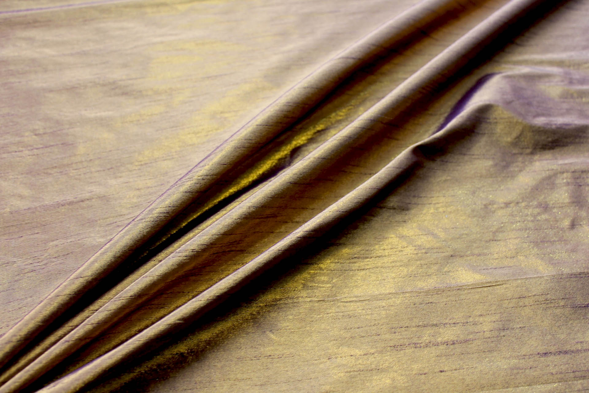 Metallic Poly Dupion - Burgundy Gold fabric, image 2 of 7