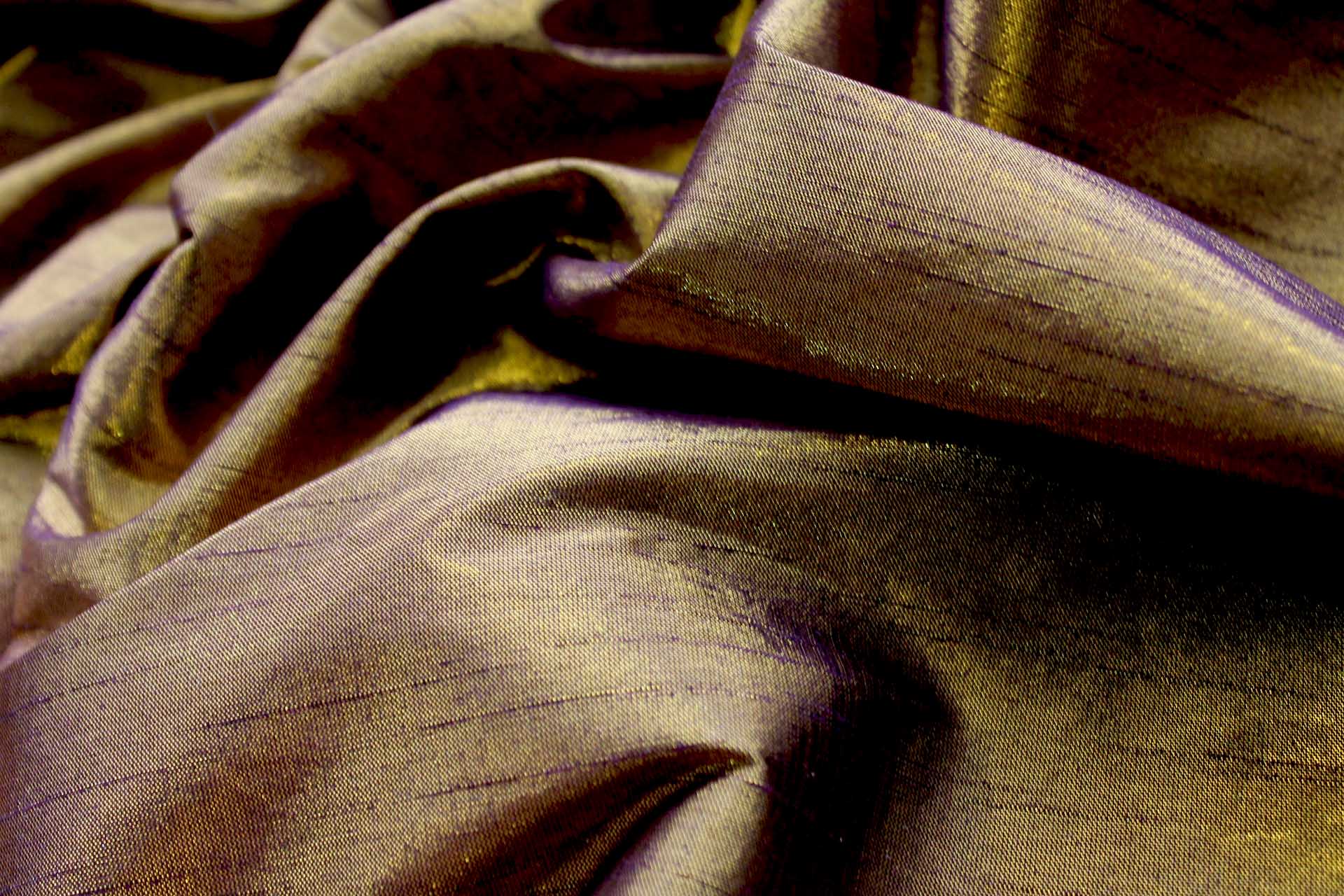 Metallic Poly Dupion - Burgundy Gold fabric, image 4 of 7