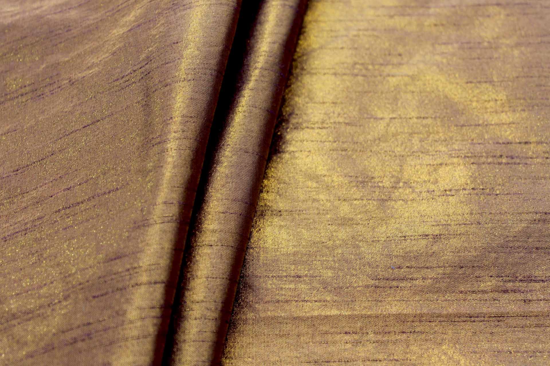Metallic Poly Dupion - Burgundy Gold fabric, image 5 of 7