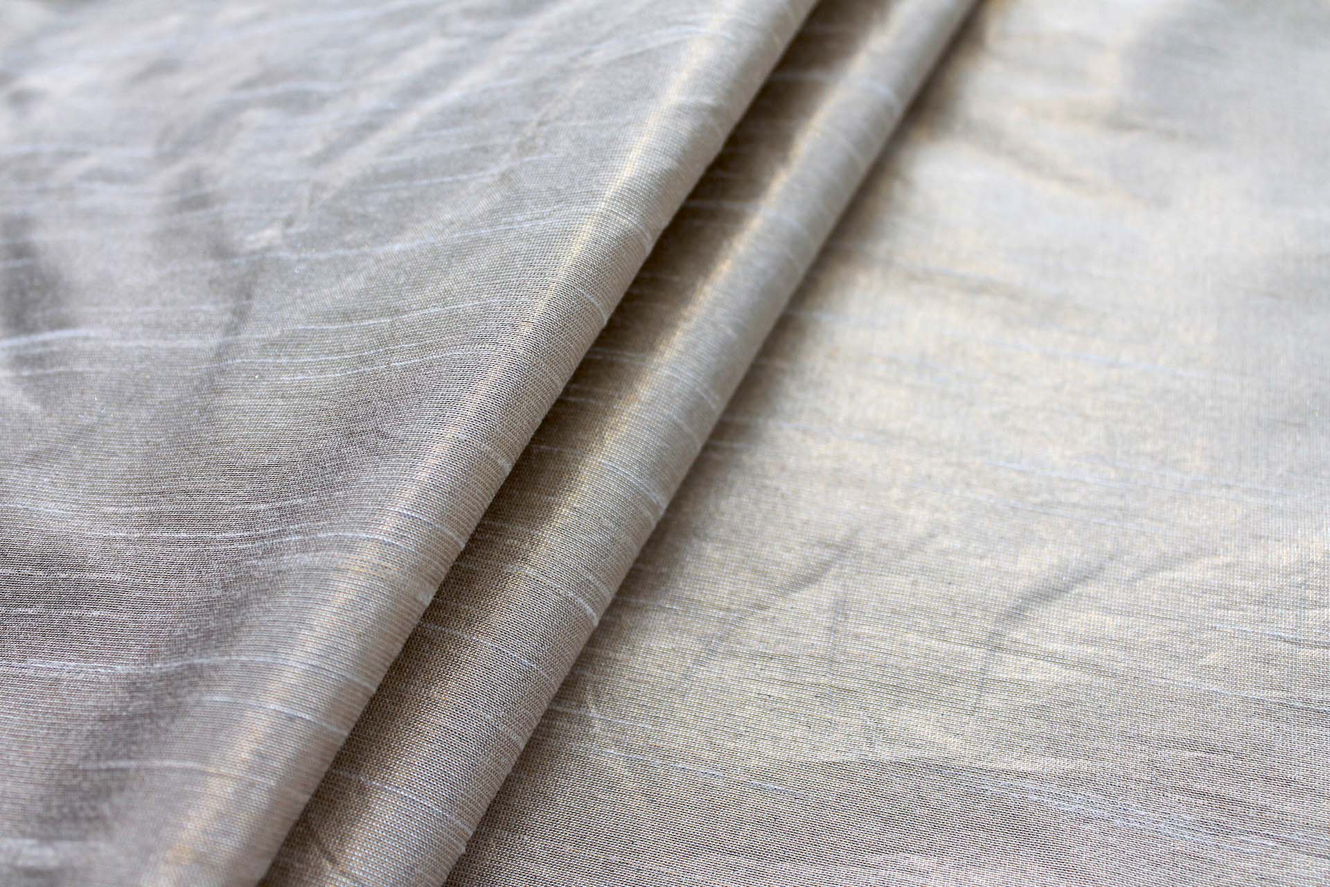 Metallic Poly Dupion - Pale Gold fabric, image 4 of 4