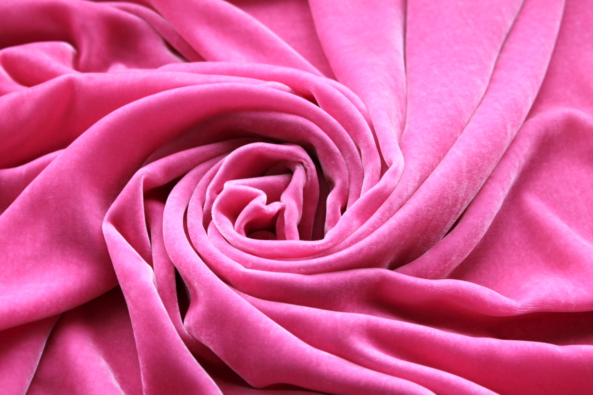 Silk Velvet - "Pink Fiesta" fabric