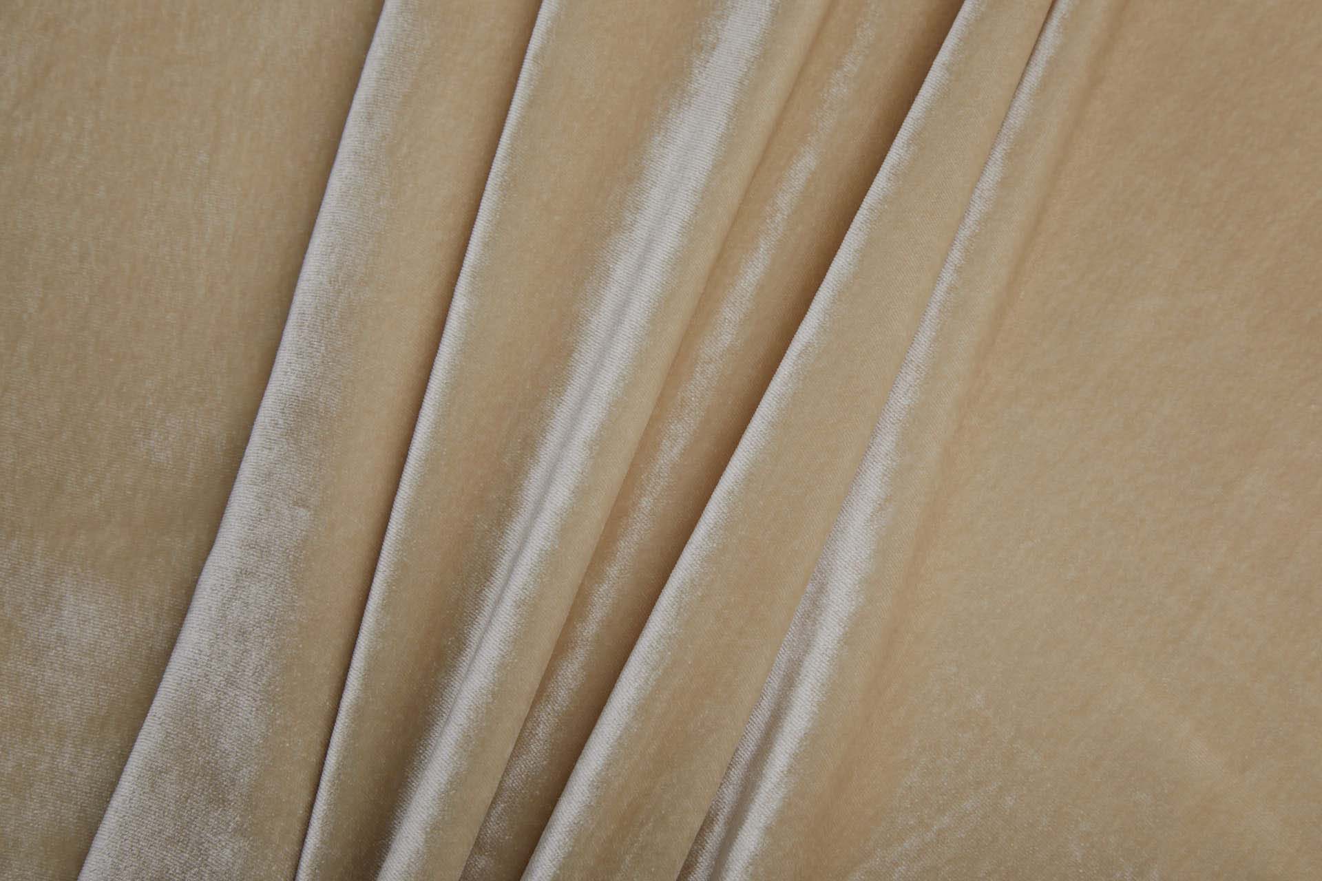 Silk Velvet - "Oatmeal" fabric, image 3 of 6