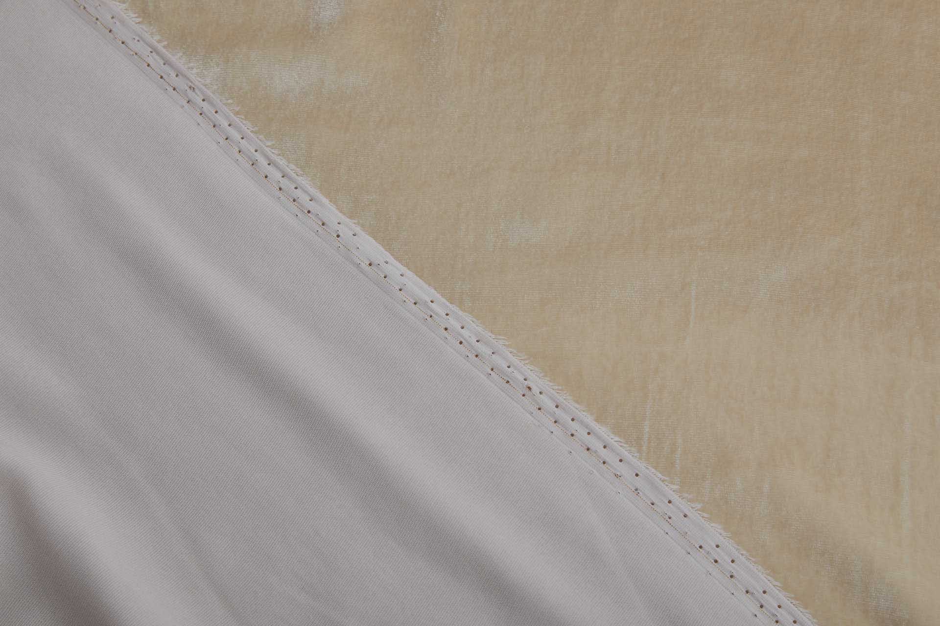 Silk Velvet - "Oatmeal" fabric, image 5 of 6