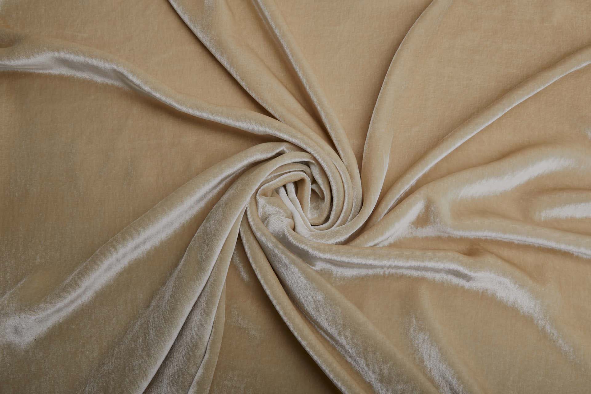 Silk Velvet - "Oatmeal" fabric