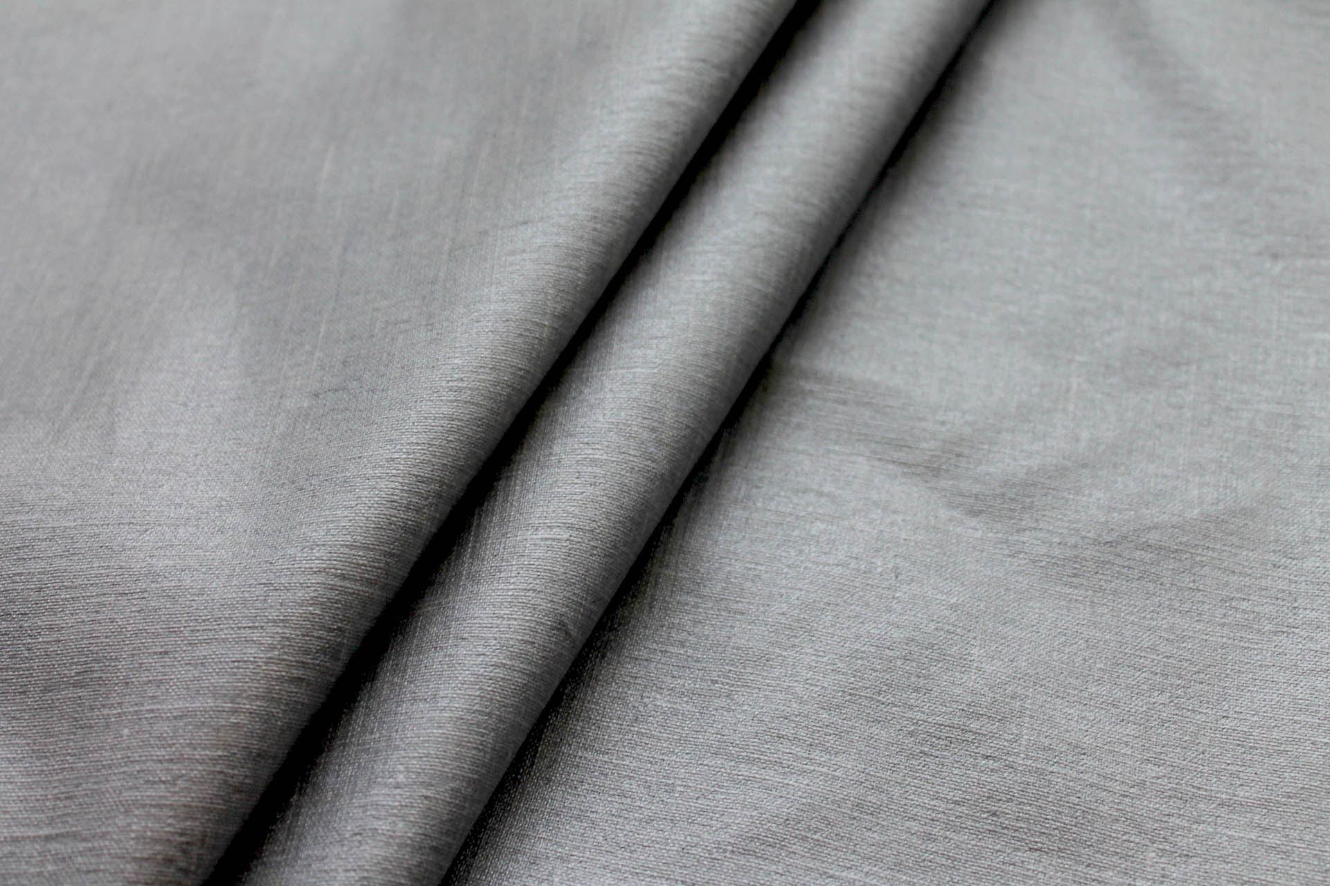 Silver Coated Ivory Linen fabric