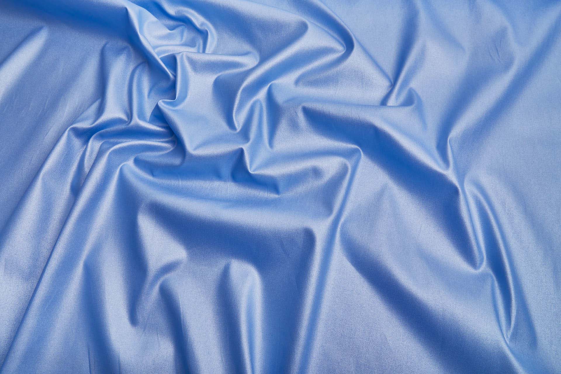 Sky Blue Glitter Stretch Poplin fabric, image 4 of 6