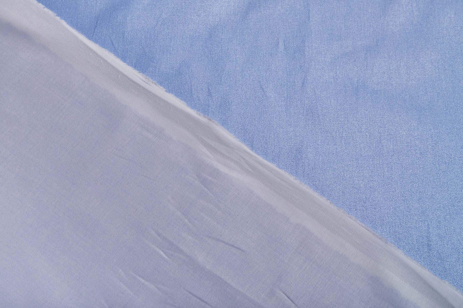 Sky Blue Glitter Stretch Poplin fabric, image 5 of 6