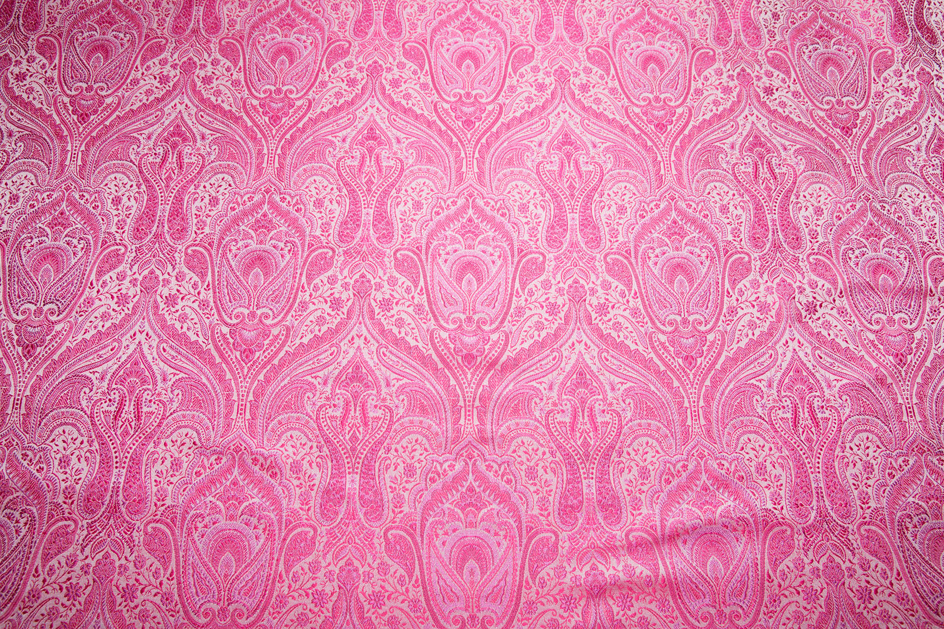 Banaras Brocade - Bright Pinks fabric, image 8 of 9