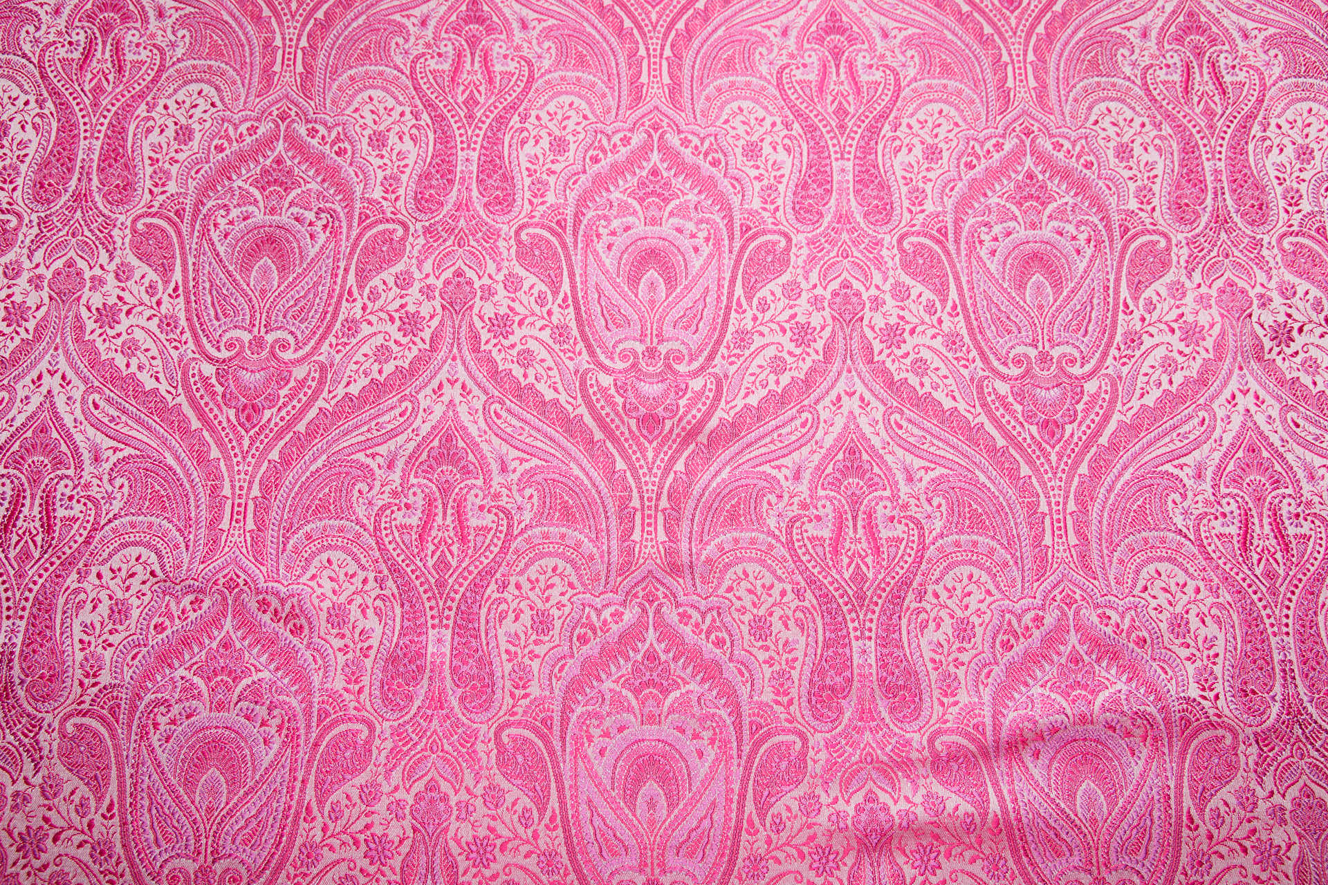 Banaras Brocade - Bright Pinks fabric, image 3 of 9