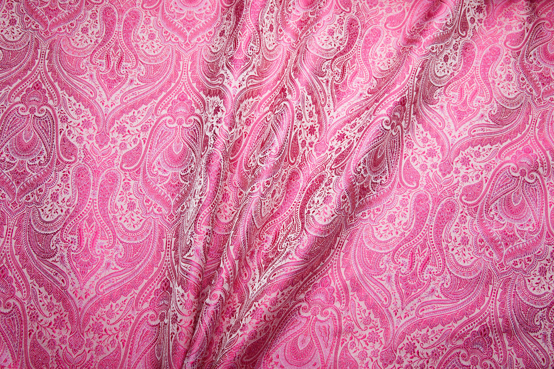 Banaras Brocade - Bright Pinks fabric, image 6 of 9