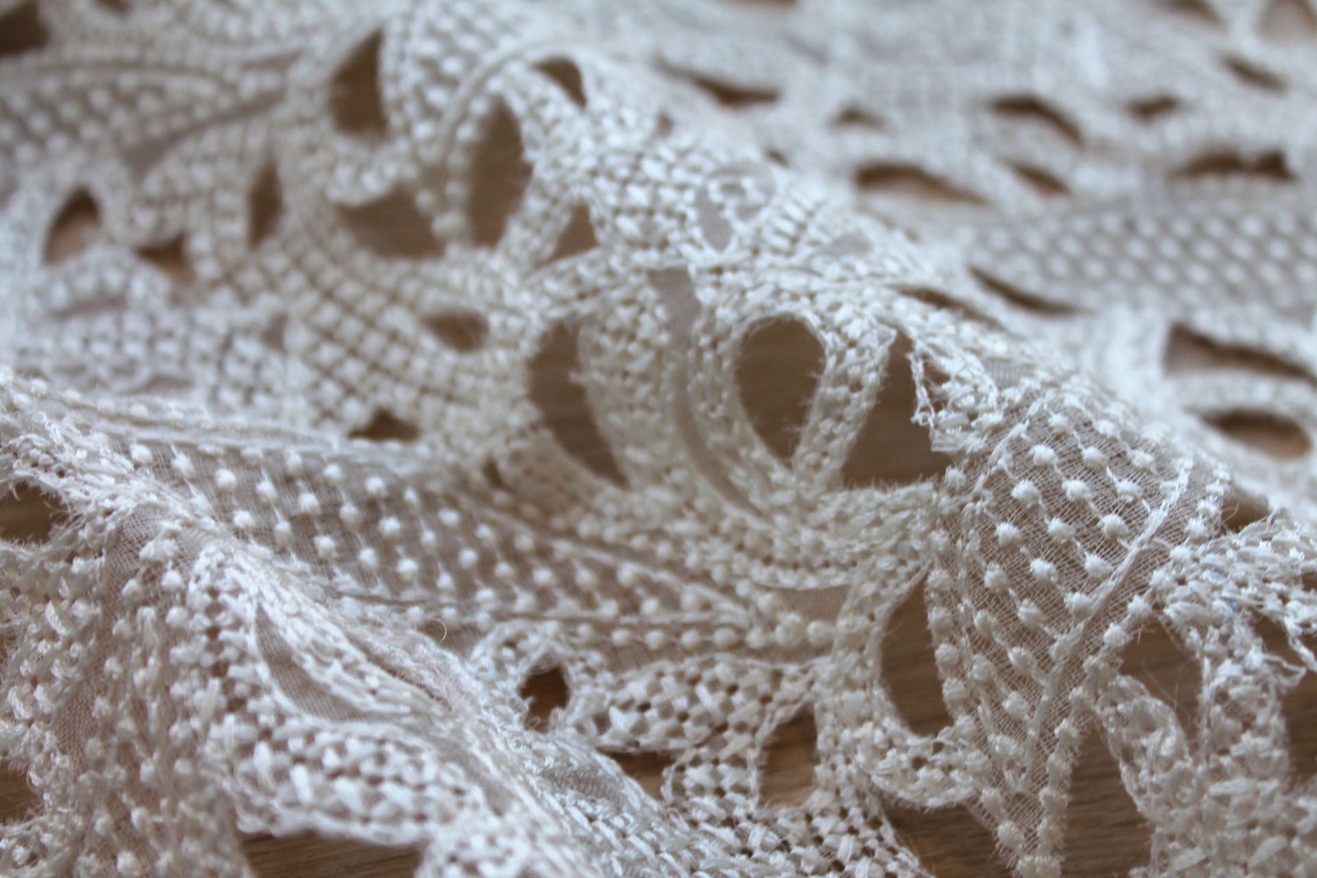 Ivory Embroidered Cut Out Organza fabric, image 3 of 6