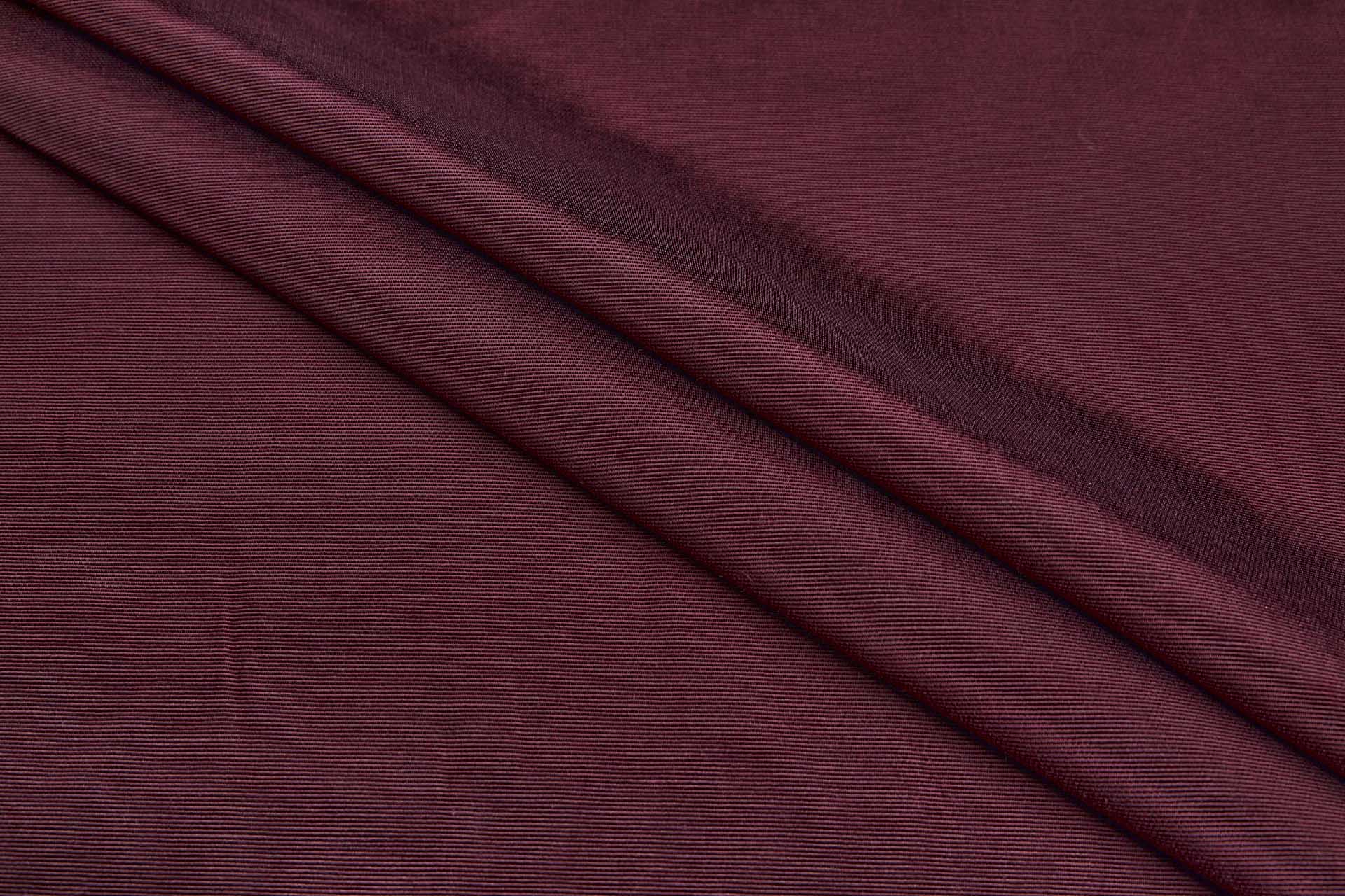 Cotton Viscose Grosgrain - Burgundy fabric