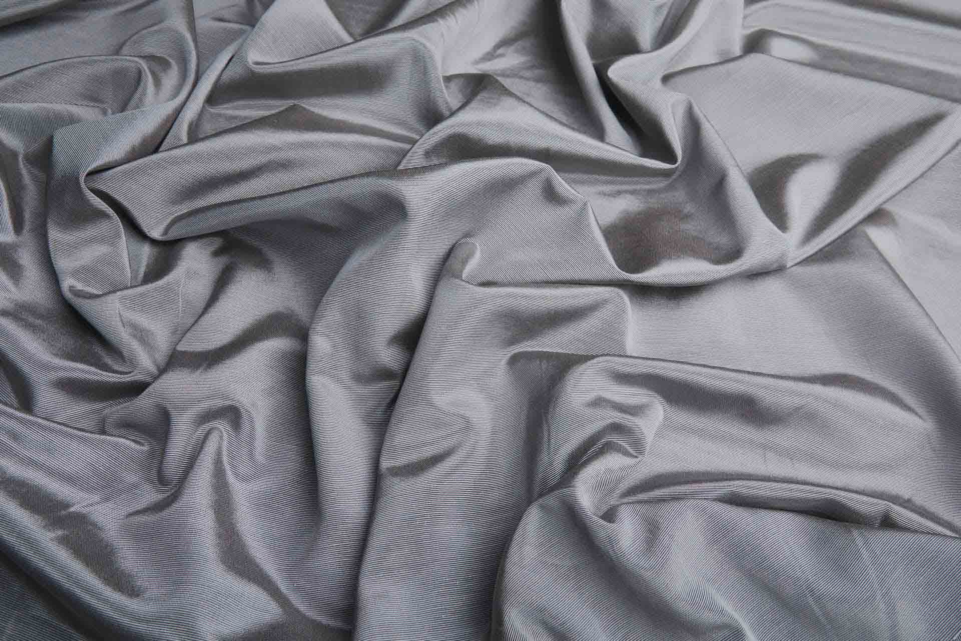 Cotton Viscose Grosgrain - Steel Grey fabric, image 5 of 8