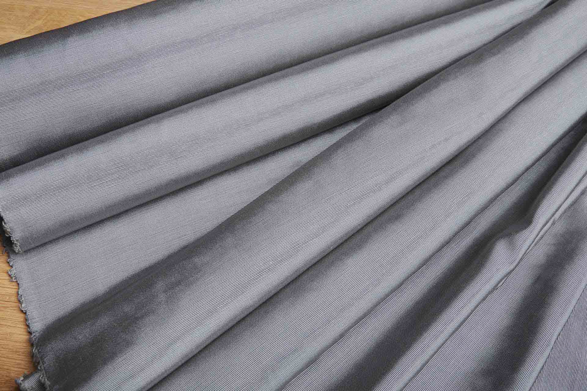 Cotton Viscose Grosgrain - Steel Grey fabric, image 6 of 8