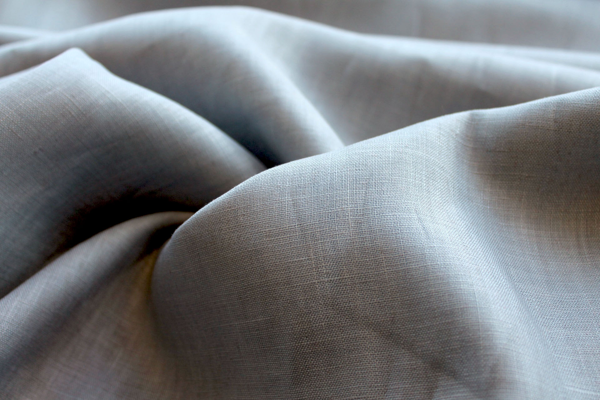 Steel Grey Linen fabric, image 3 of 5