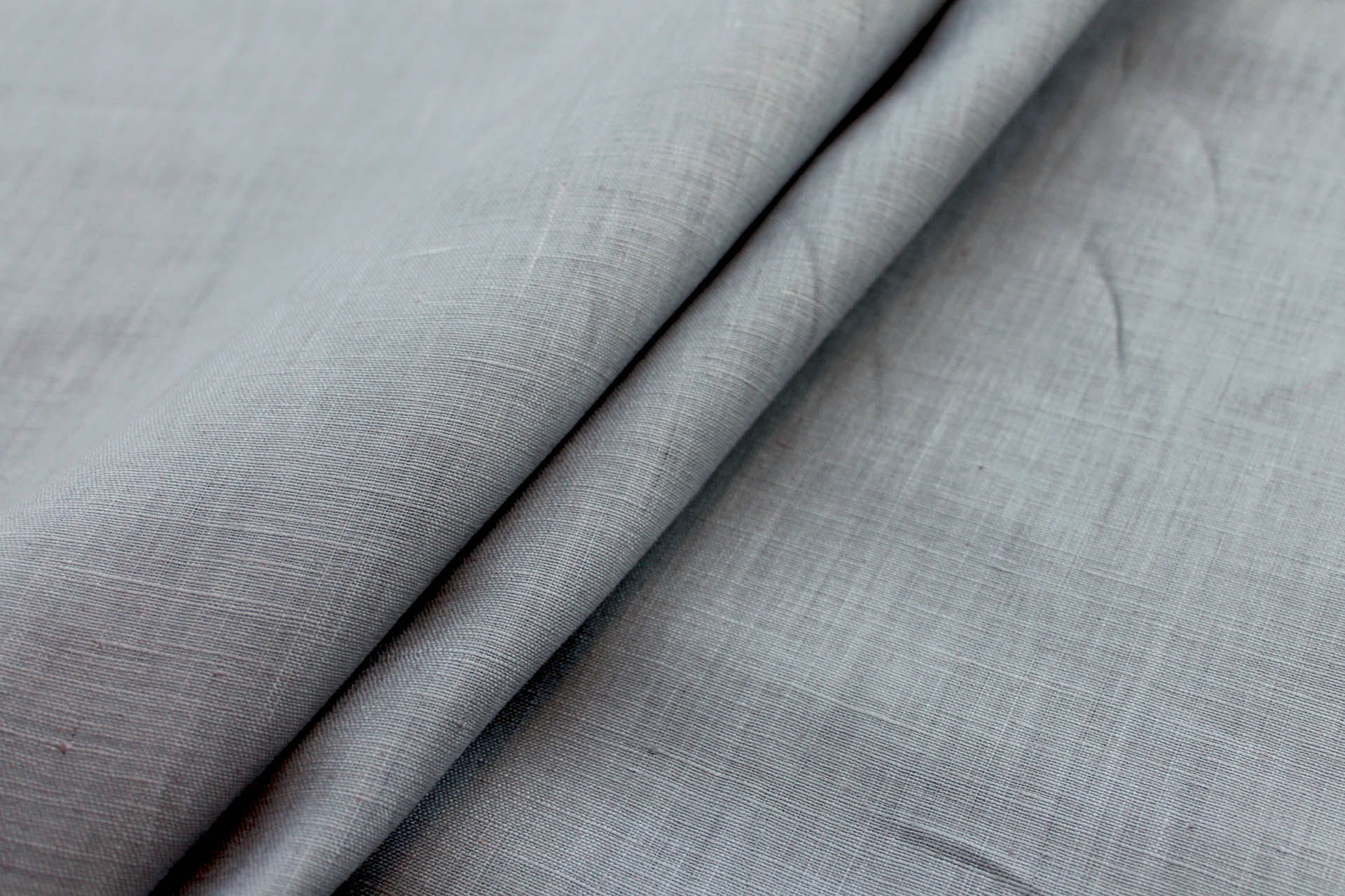 Steel Grey Linen fabric, image 4 of 5
