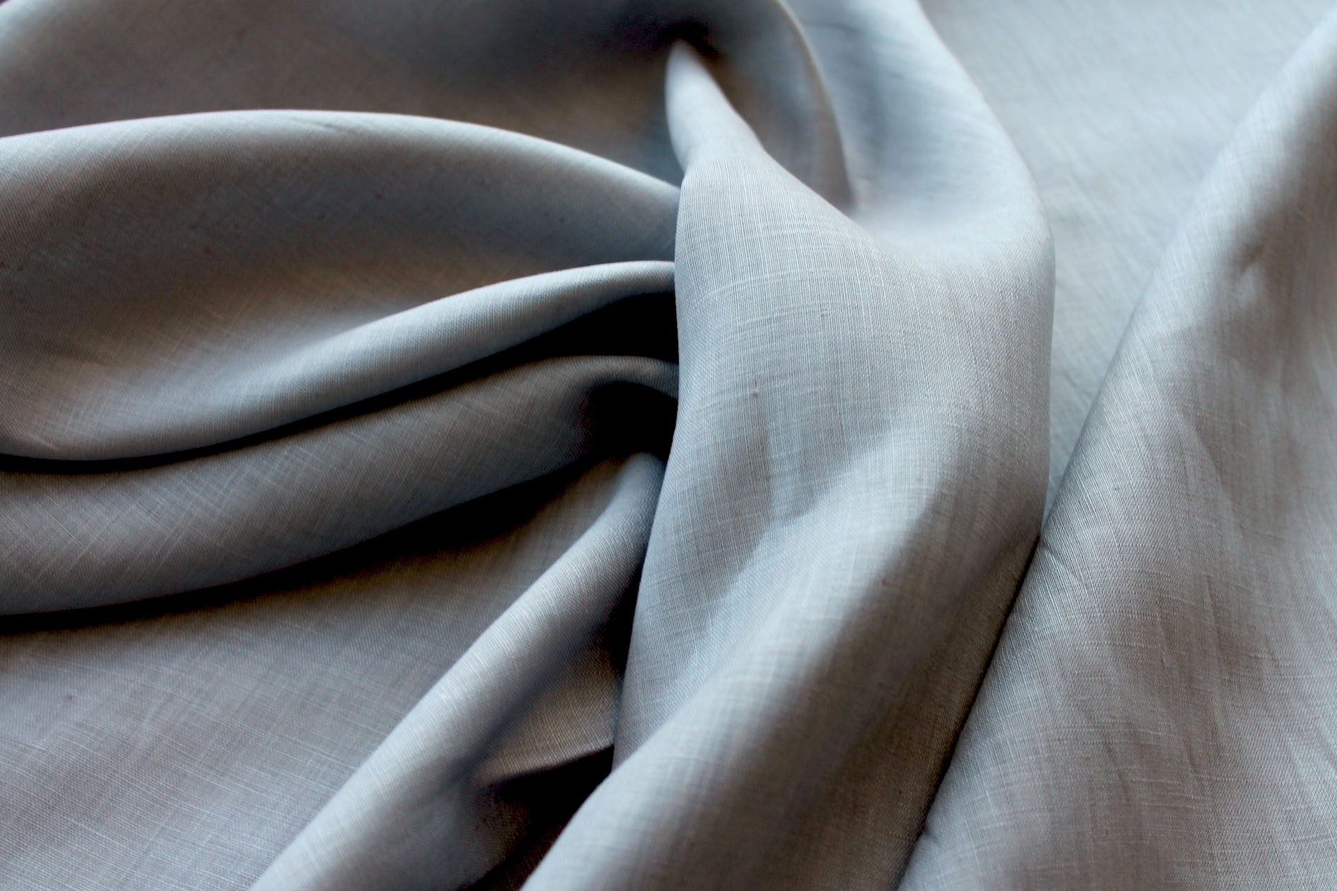 Steel Grey Linen fabric, image 5 of 5