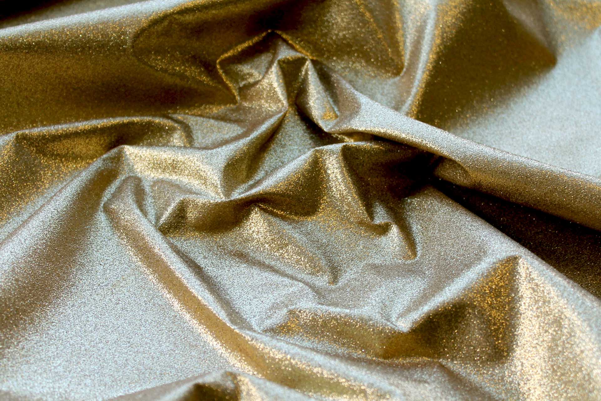 Gold Glitter Coated Poplin fabric, image 3 of 4