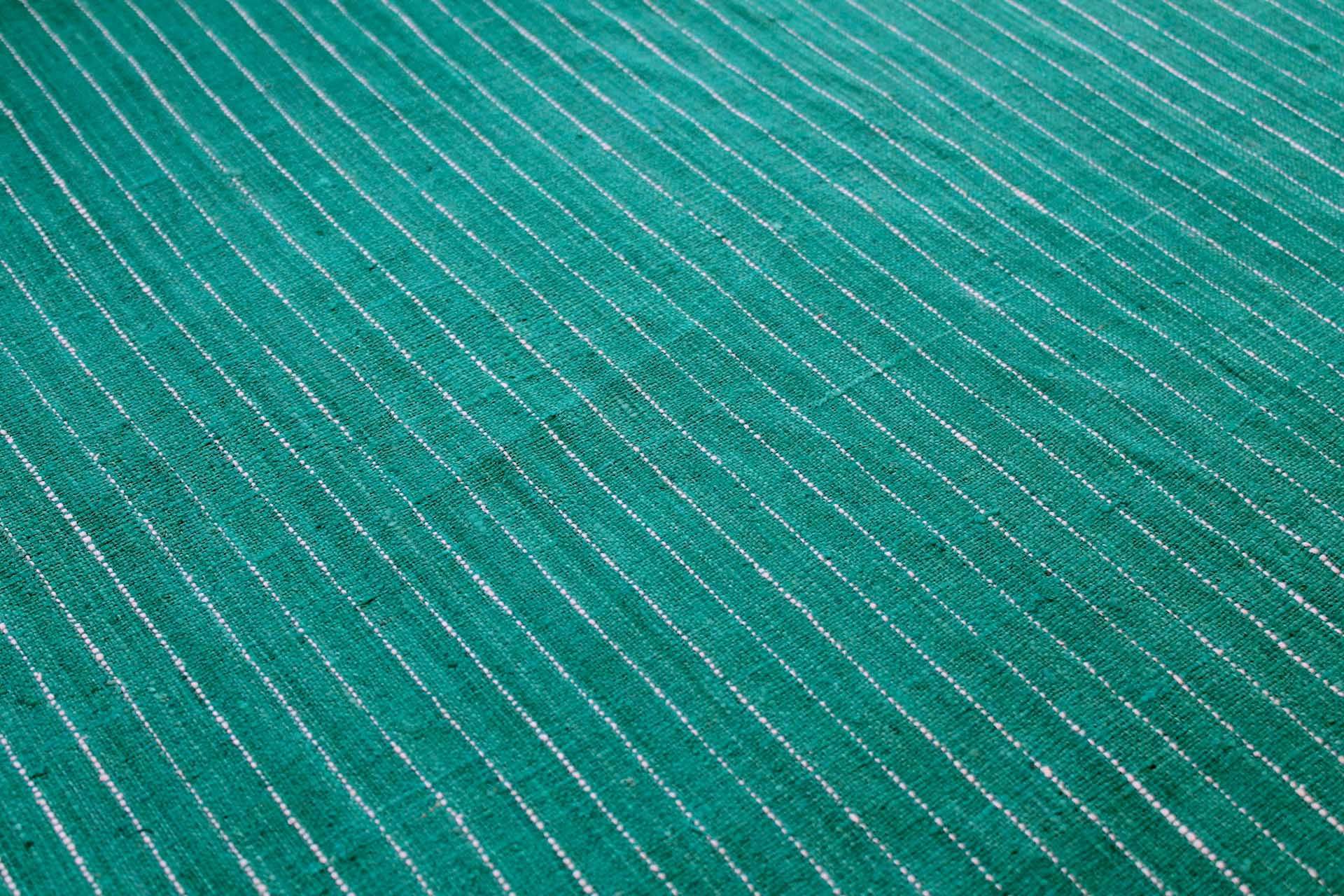 Pinstripe Silk Matka - Green fabric, image 2 of 5