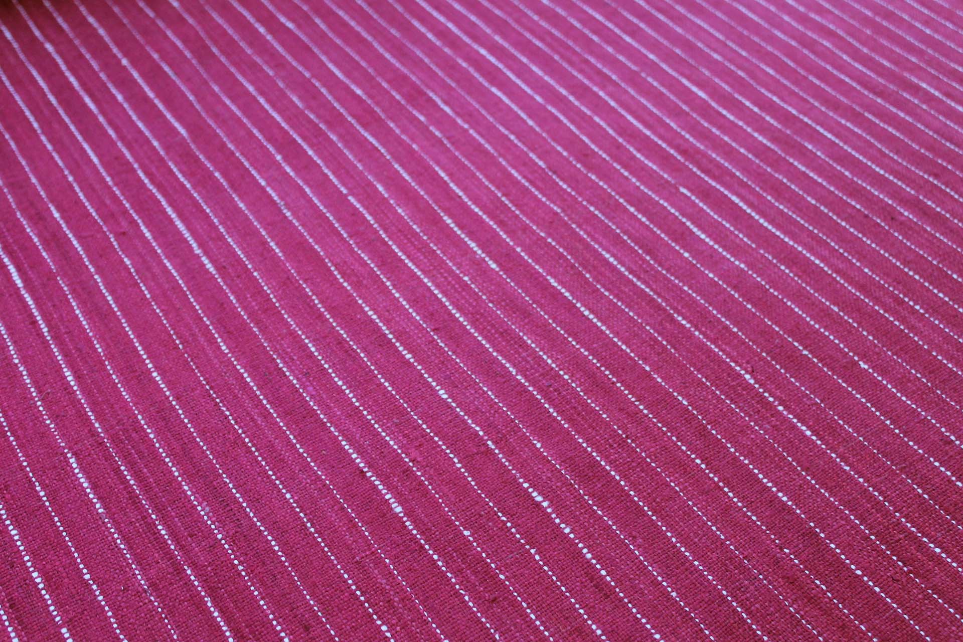Pinstripe Silk Matka - Wine fabric, image 5 of 6