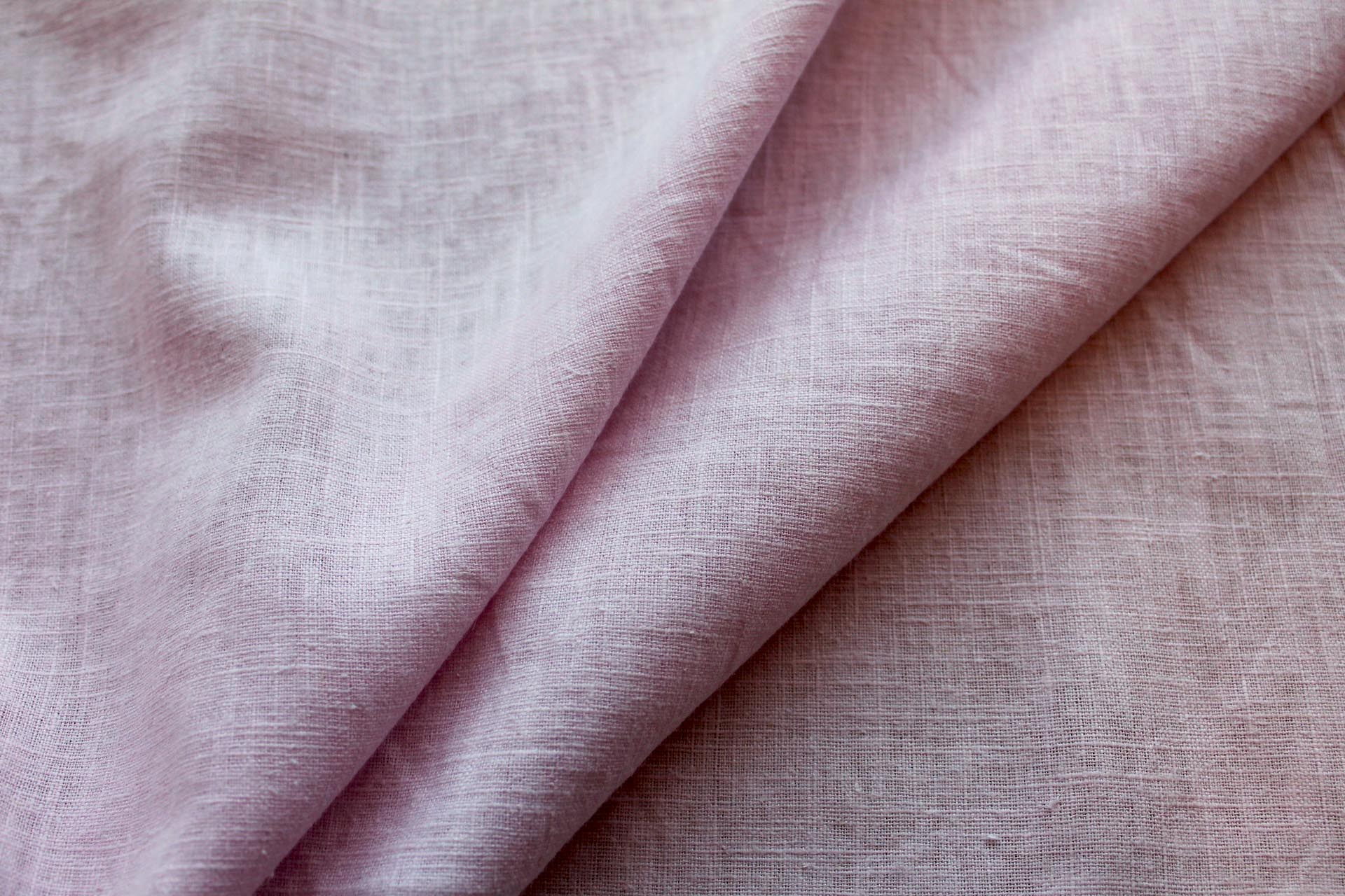 Pink "Raw" Linen fabric, image 2 of 5