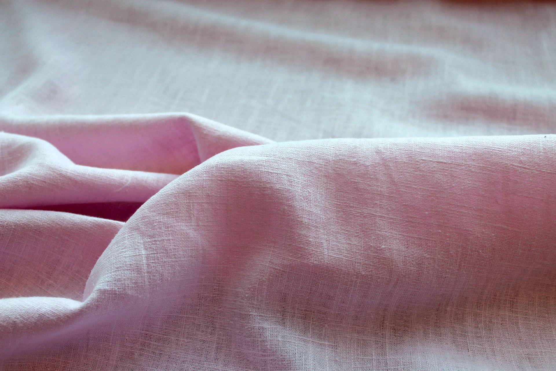 Pink "Raw" Linen fabric, image 5 of 5