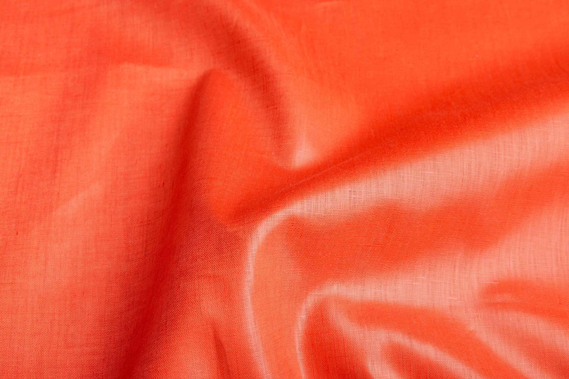 Glazed Linen - Tomato fabric