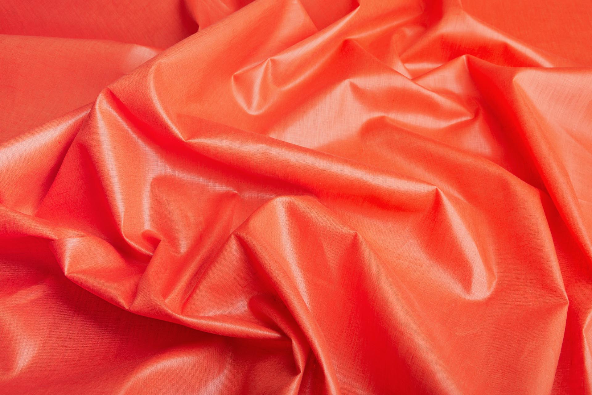 Glazed Linen - Tomato fabric, image 3 of 7