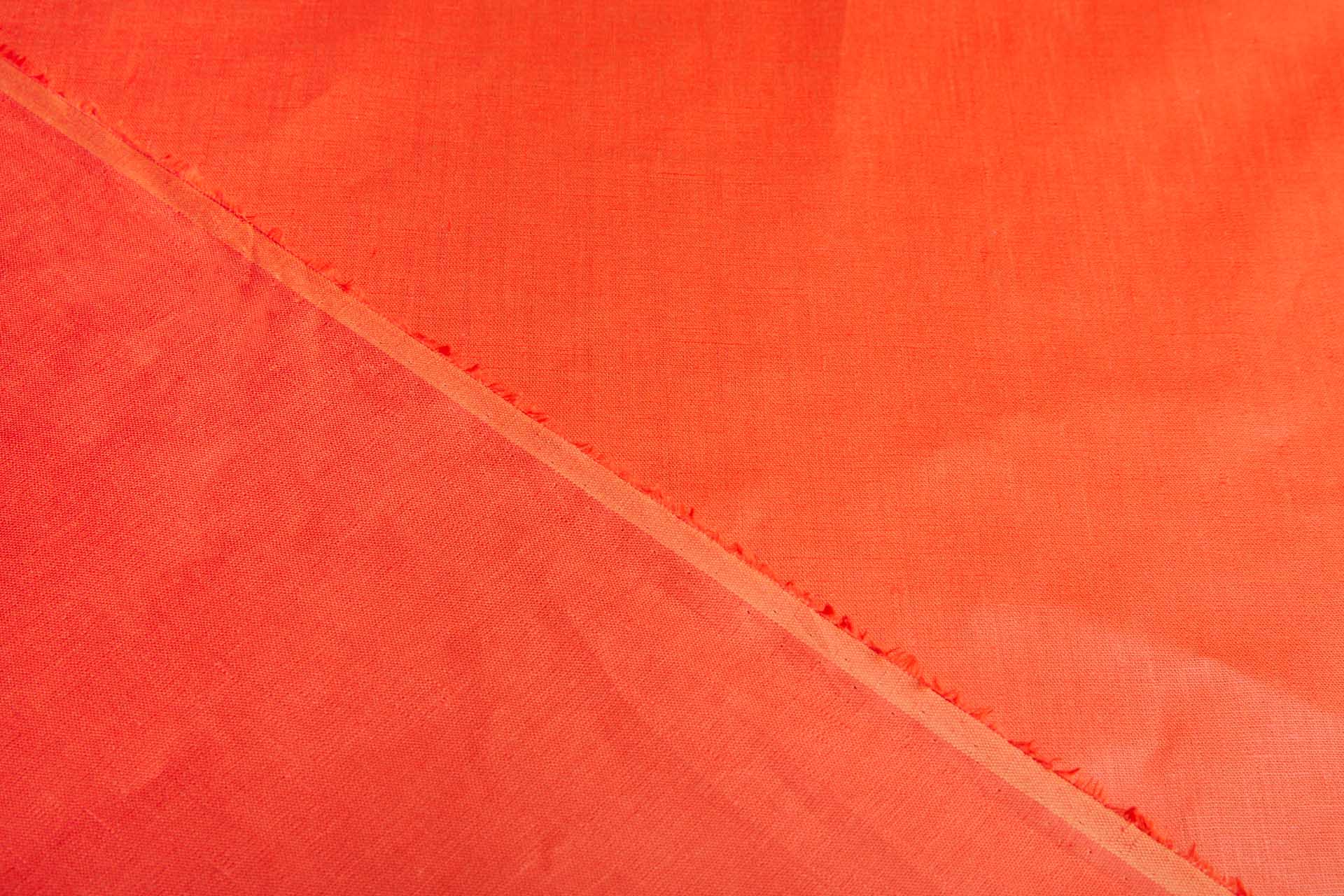 Glazed Linen - Tomato fabric, image 5 of 7