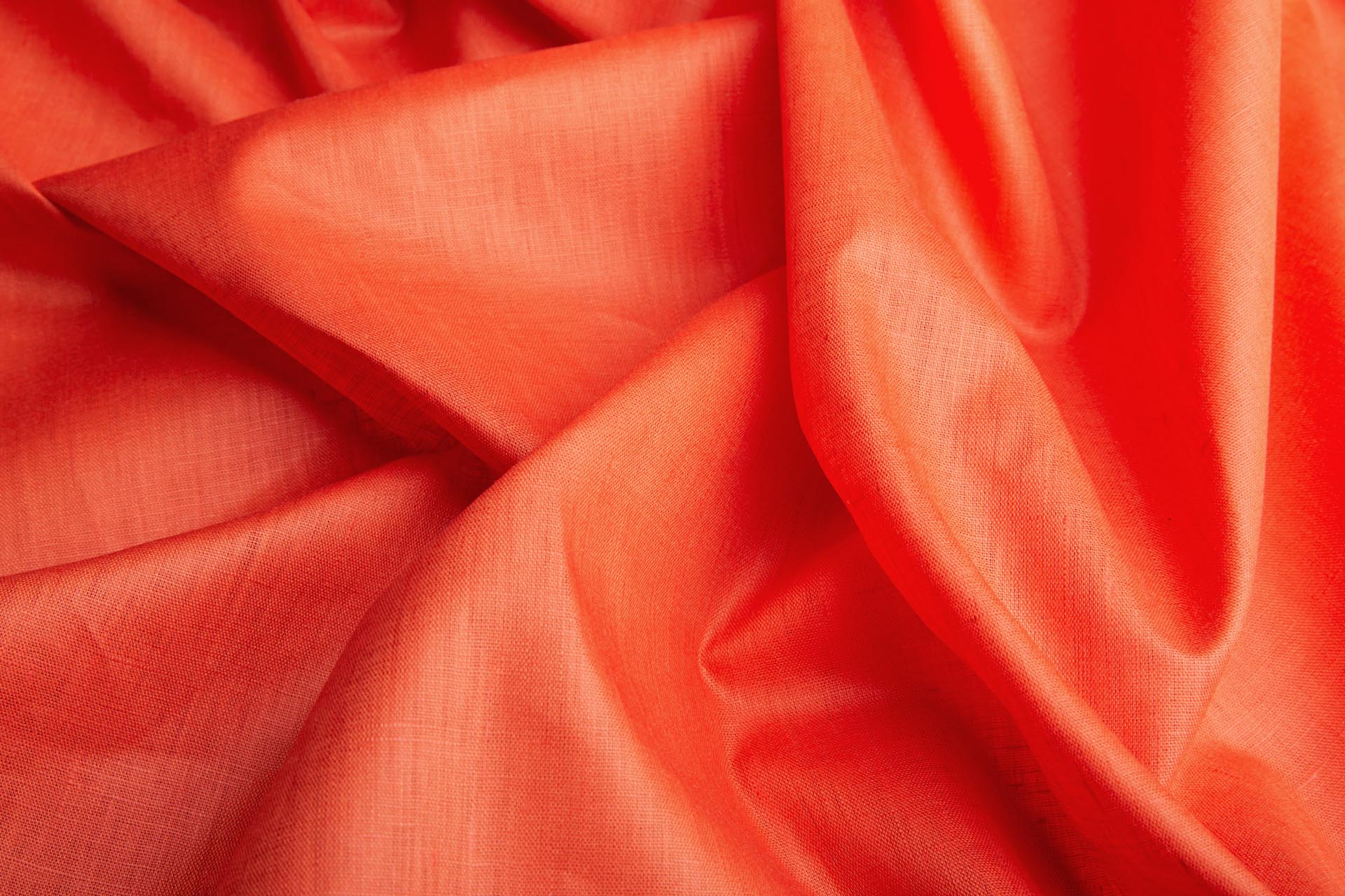 Glazed Linen - Tomato fabric, image 6 of 7
