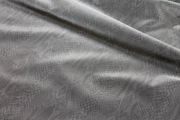 Black Charcoal Snakeskin Vinyl fabric, image 6 of 6