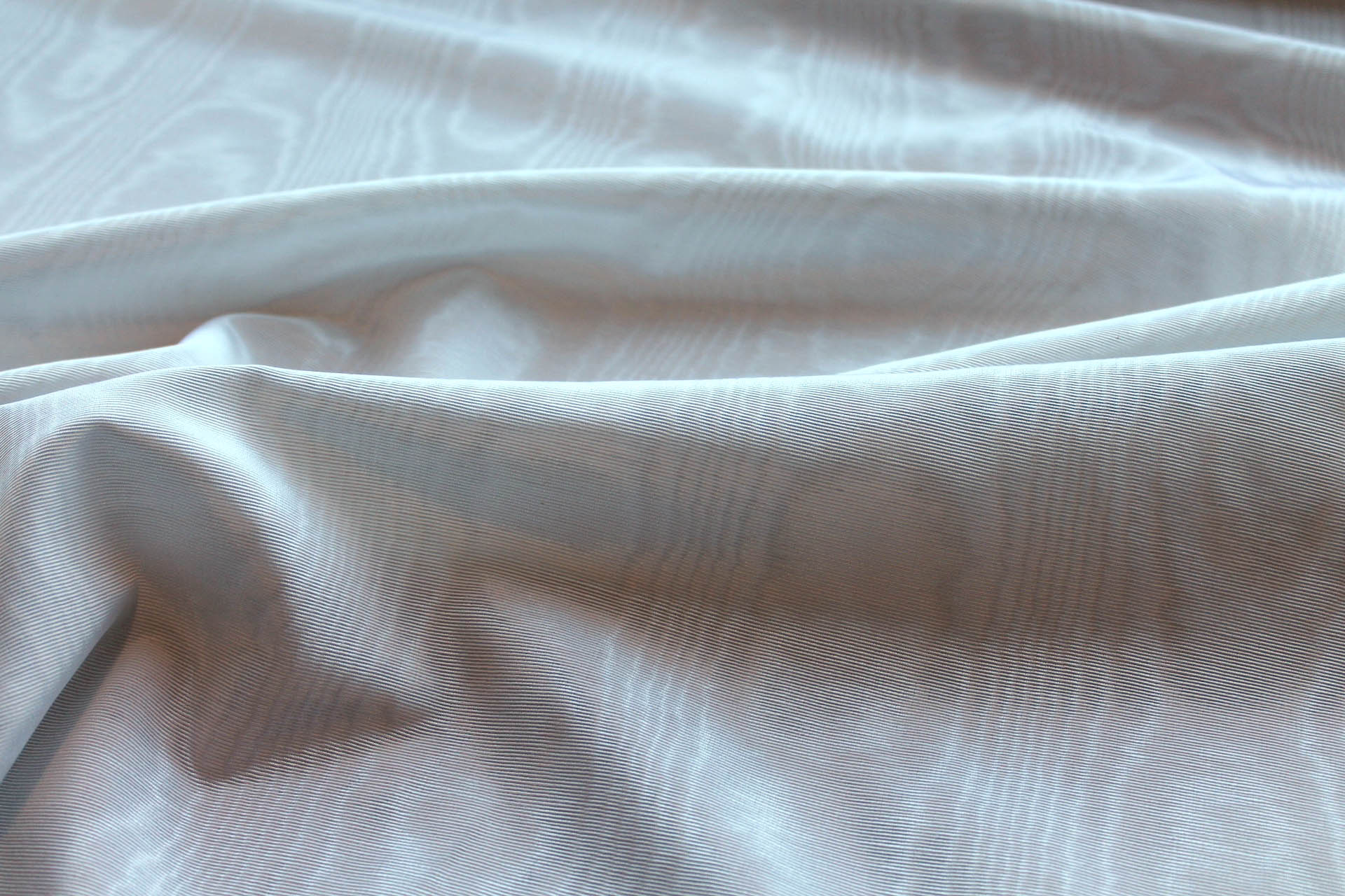 Cotton Viscose Grosgrain - White Moiré fabric, image 4 of 6