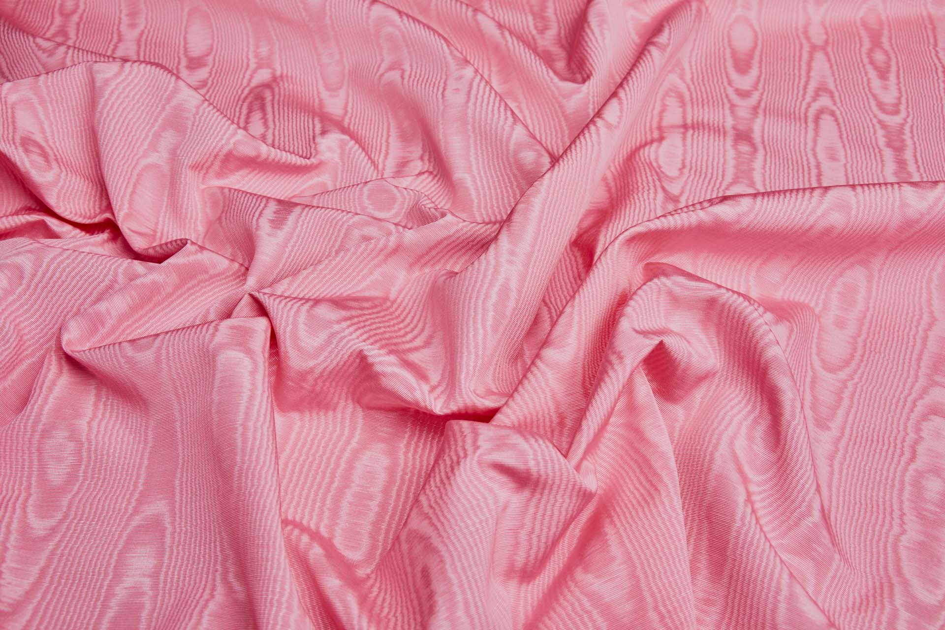 Cotton Viscose Grosgrain - Pink Moiré fabric, image 4 of 7