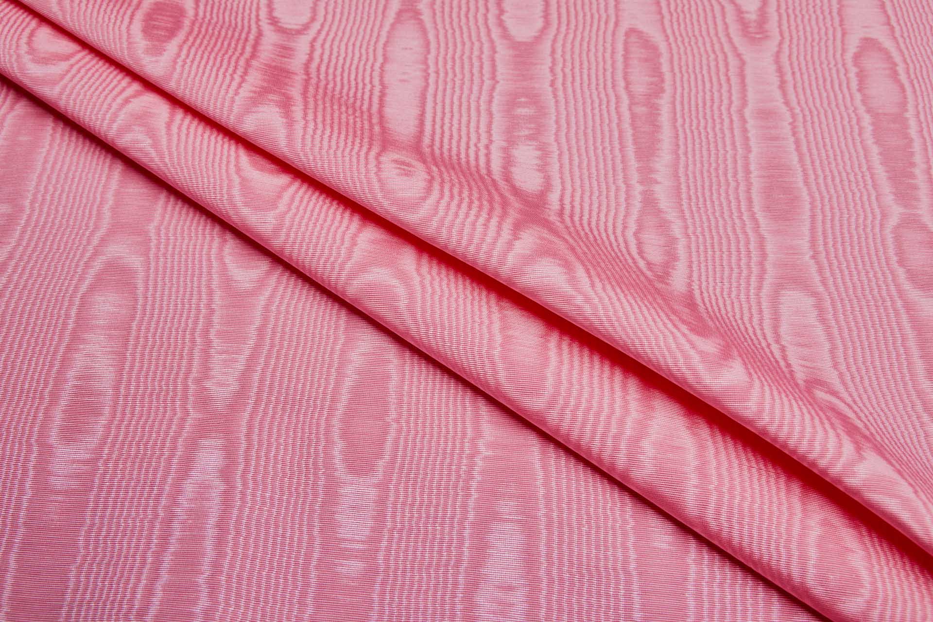Cotton Viscose Grosgrain - Pink Moiré fabric