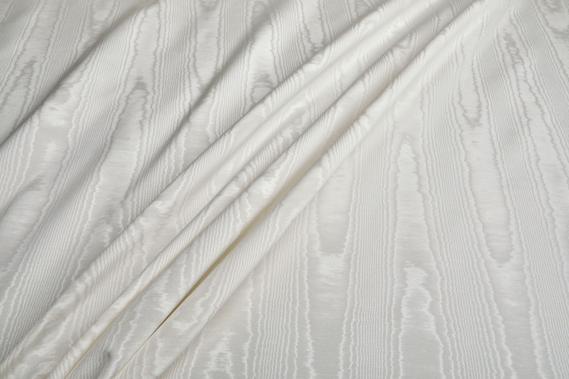 Cotton Viscose Grosgrain - Ivory Moiré fabric, image 4 of 6