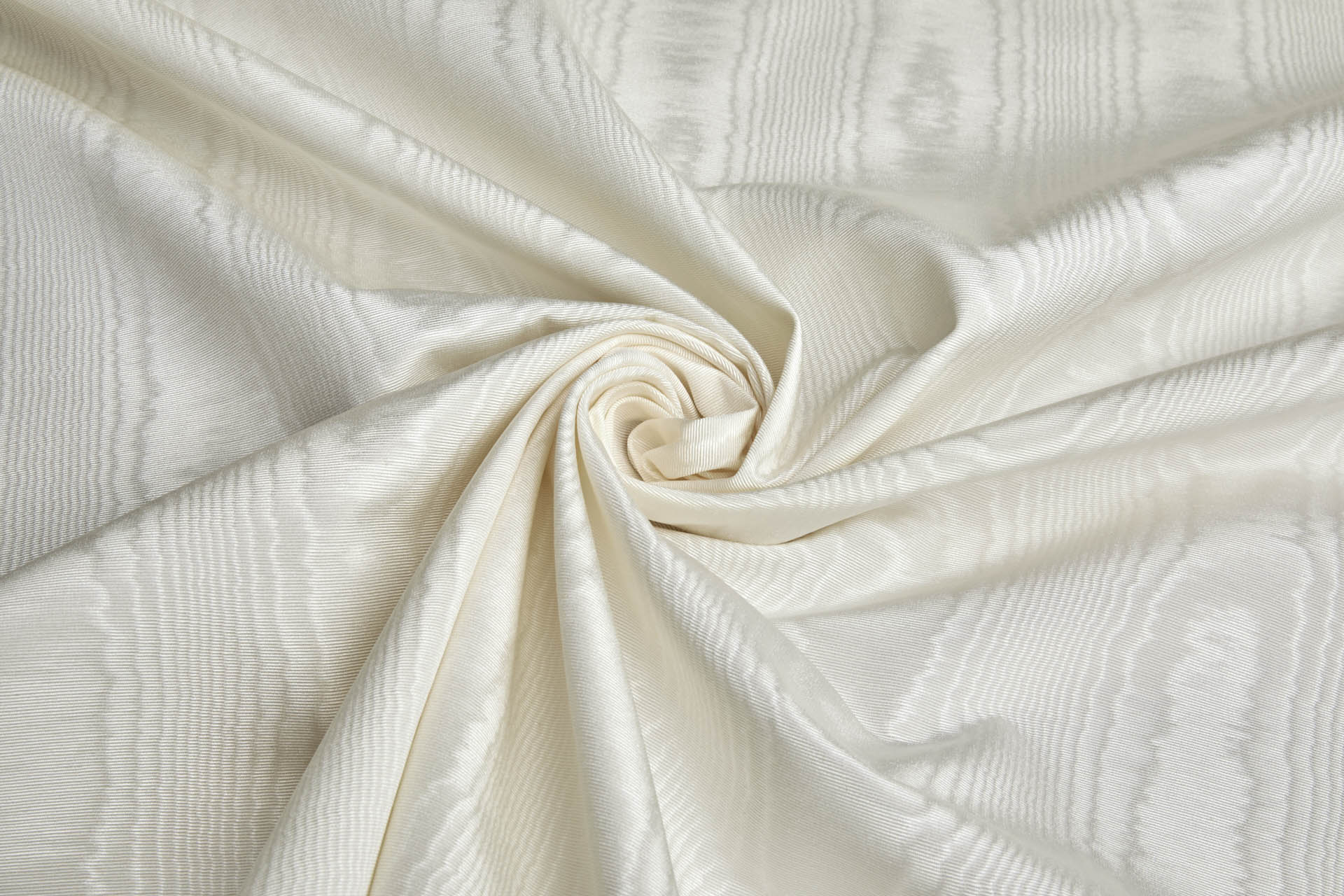 Cotton Viscose Grosgrain - Ivory Moiré fabric, image 5 of 6