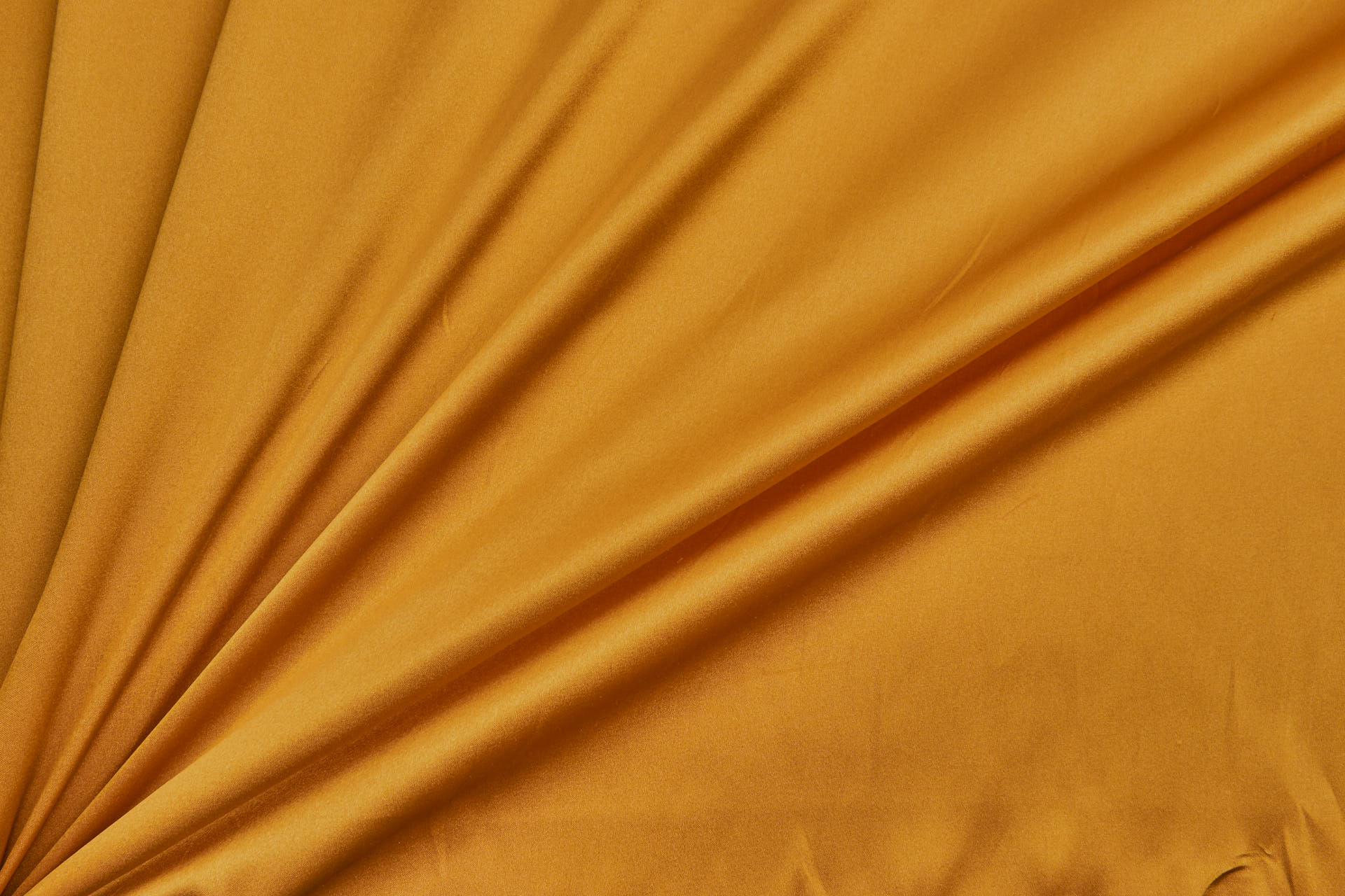 BACK IN STOCK - Golden Ochre Silk Satin - 140cm wide fabric, image 2 of 7