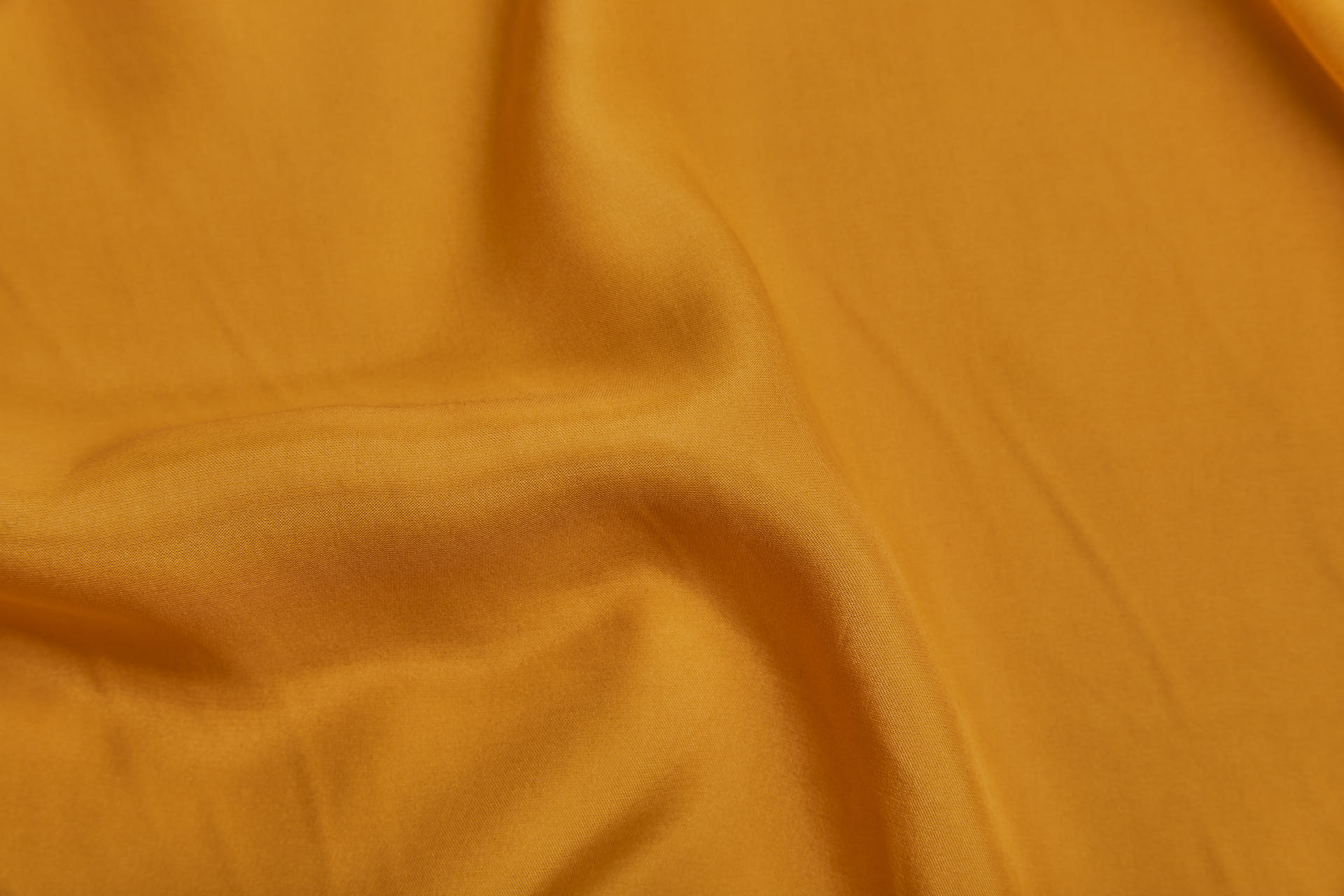 BACK IN STOCK - Golden Ochre Silk Satin - 140cm wide fabric, image 5 of 7