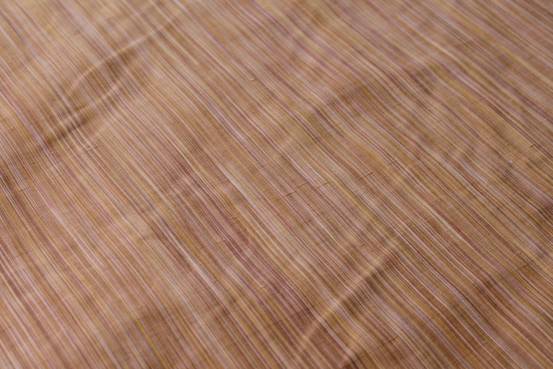 Striped Silk Dupion - Orange fabric, image 2 of 5