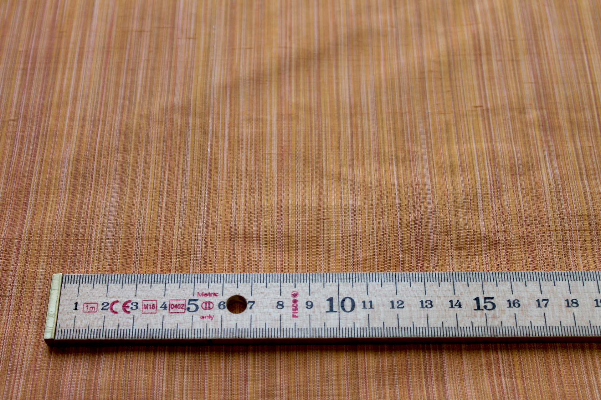 Striped Silk Dupion - Orange fabric, image 5 of 5