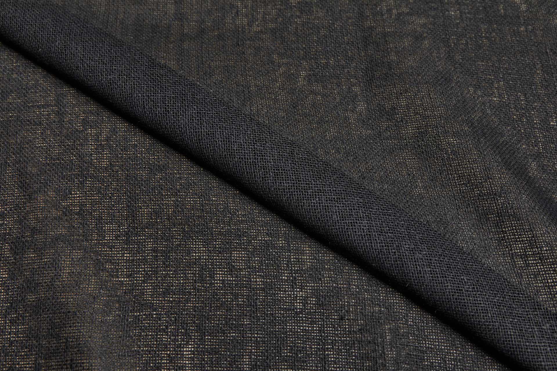 Silk Muslin - Black fabric, image 3 of 11