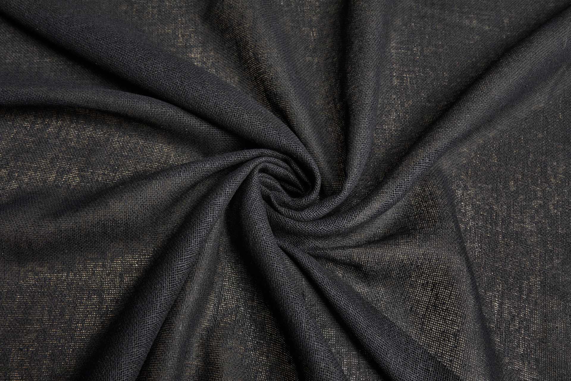 Silk Muslin - Black fabric