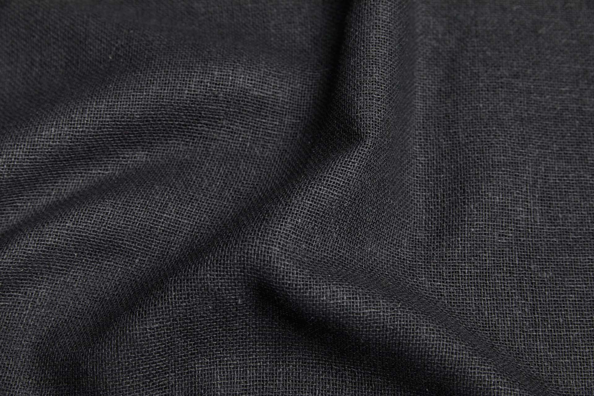 Silk Muslin - Black fabric, image 6 of 11