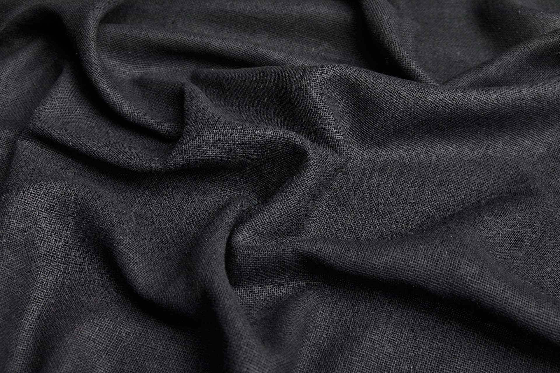 Silk Muslin - Black fabric, image 8 of 11