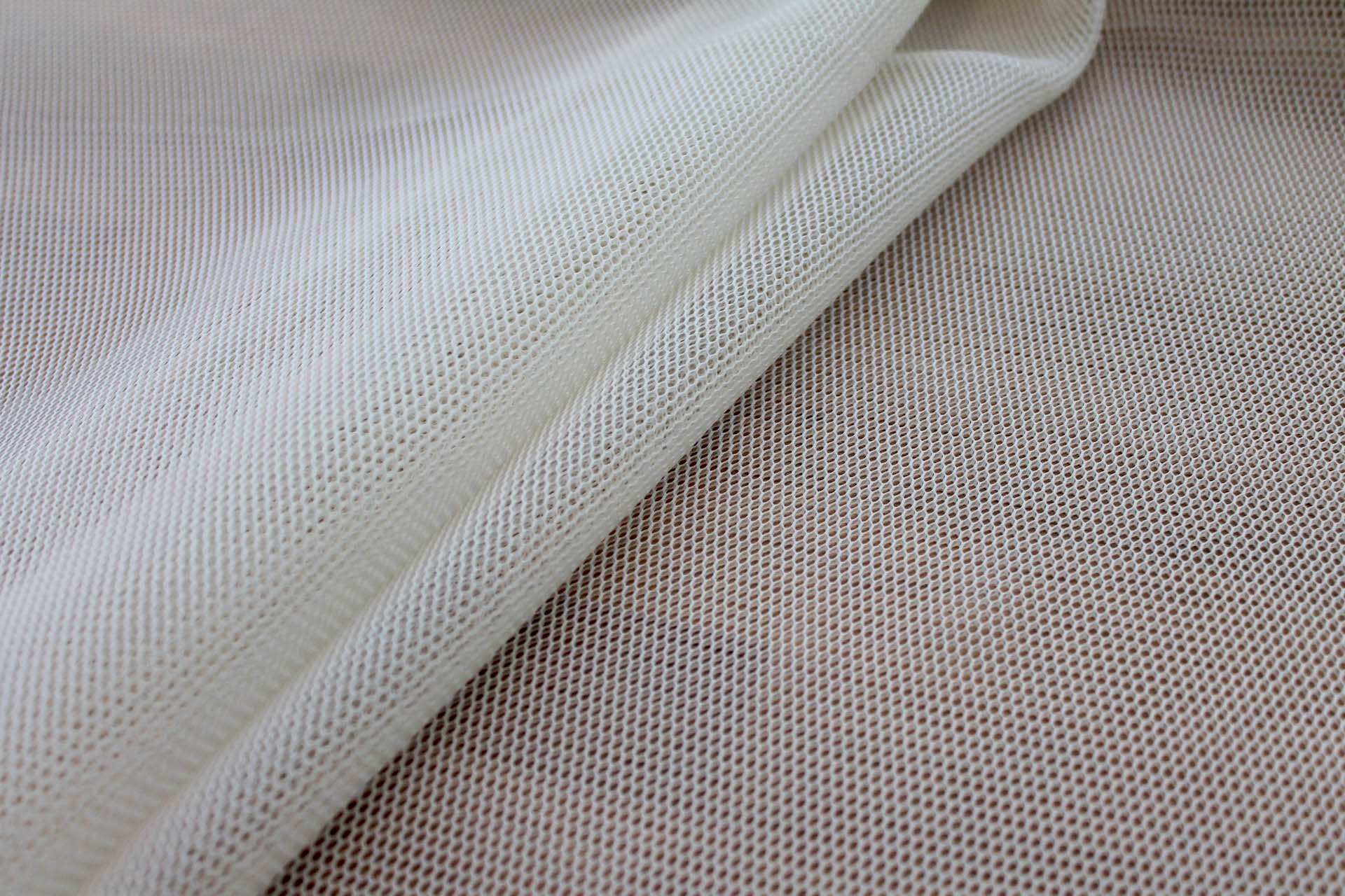 Sheer Airtex Mesh - Cream fabric, image 5 of 6