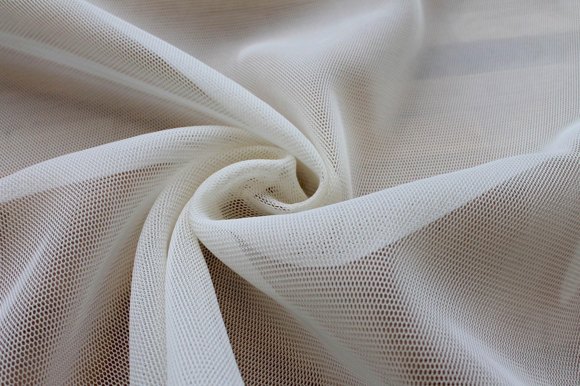 Sheer Airtex Mesh - Cream fabric