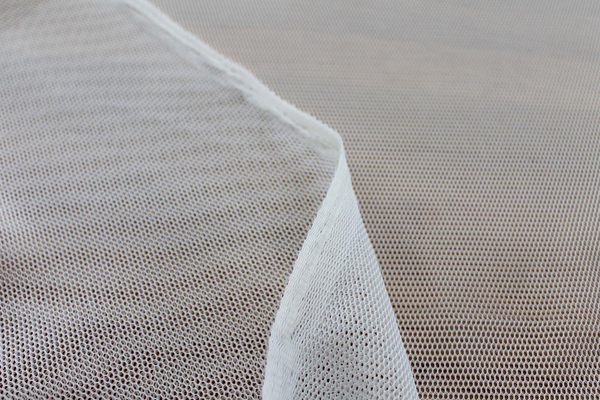 Sheer Airtex Mesh - Cream fabric, image 6 of 6