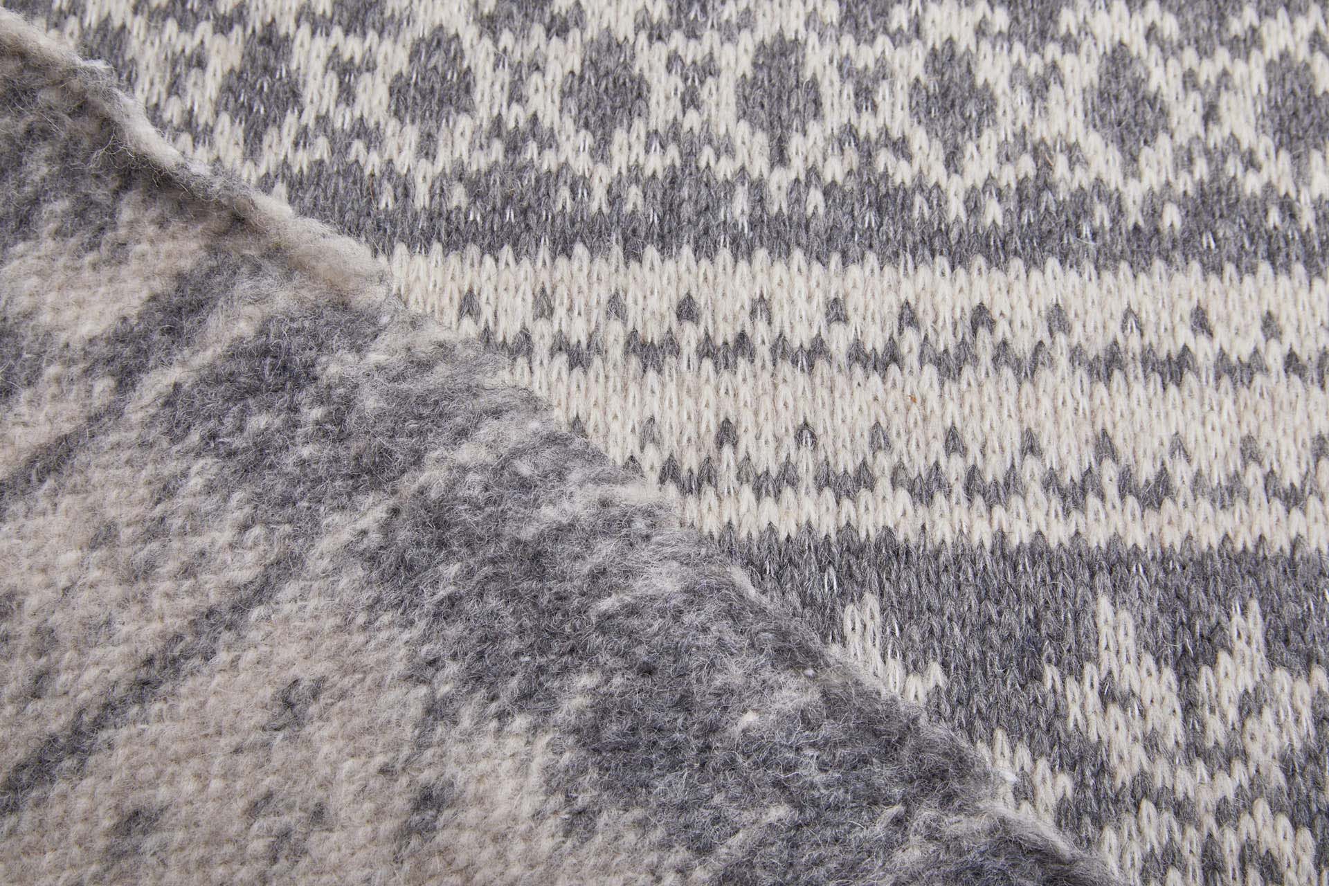 Icelandic Sweater Knit - Grey / Beige fabric, image 6 of 9
