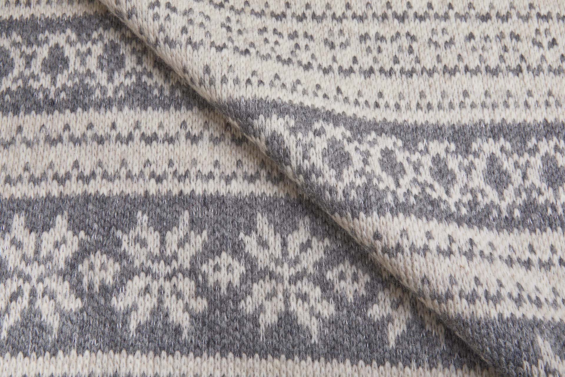 Icelandic Sweater Knit - Grey / Beige fabric